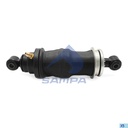 Cabin shock absorber, with air bellow