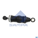 Cabin shock absorber, with air bellow