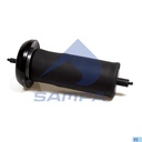 Air spring, with steel piston