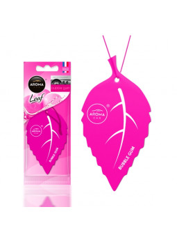 Aroma car laef /12*7/-Bubble gum