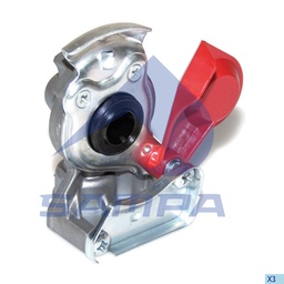 [095.002-01] Palm coupling, automatic shutter, red lid 095.002-01